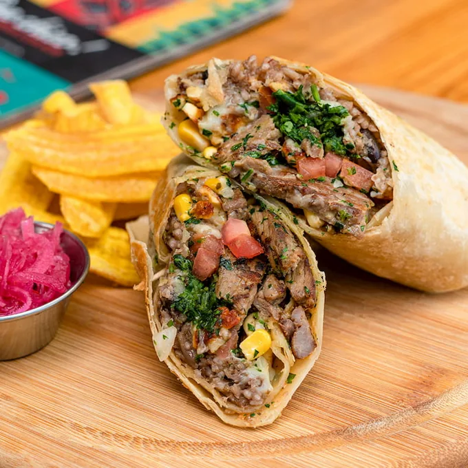 Oye burrito Lomo de Res — Oye Chico, comida cubana